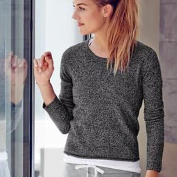 Athleta - Pave Dima 100% Cashmere Sweatshirt Sweater, Grey, XL - Picture 5 of 9